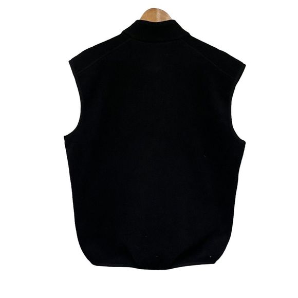 The North Face Vtg Men's Sz Large Full Zip Vest Jacket Black/Blue Fleece USA euc - Picture 4 of 5